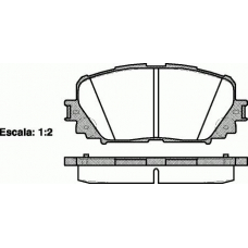 P13583.00 WOKING Комплект тормозных колодок, дисковый тормоз