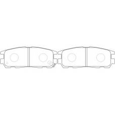 FP0580 FIT Комплект тормозных колодок, дисковый тормоз