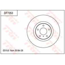 DF7353 TRW Тормозной диск