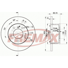 BD-4300 FREMAX Тормозной диск