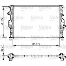 735600 VALEO Радиатор, охлаждение двигателя