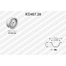 KD457.28 SNR Комплект ремня грм