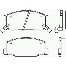 P 83 031 BREMBO Комплект тормозных колодок, дисковый тормоз