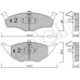 22-0345-0 METELLI Комплект тормозных колодок, дисковый тормоз