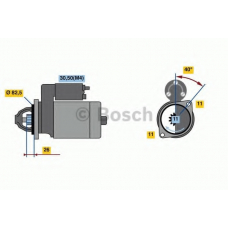 0 001 109 370 BOSCH Стартер