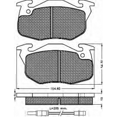 10199 BSF Комплект тормозных колодок, дисковый тормоз