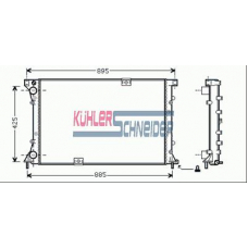 0600541 KUHLER SCHNEIDER Радиатор, охлаждение двигател