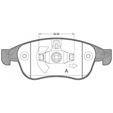 BPA1248.10 OPEN PARTS Комплект тормозных колодок, дисковый тормоз