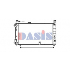 080220N AKS DASIS Радиатор, охлаждение двигателя