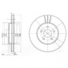 BG3537 DELPHI Тормозной диск