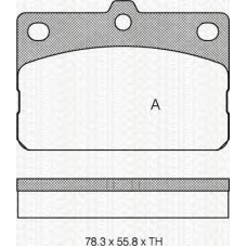 8110 13029 TRIDON Brake pads - front