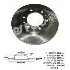 IBT-1234 IPS Parts Тормозной диск