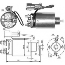 940113050482 MAGNETI MARELLI Тяговое реле, стартер