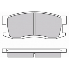 12-0244 E.T.F. Комплект тормозных колодок, дисковый тормоз