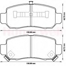 572561B BENDIX Комплект тормозных колодок, дисковый тормоз