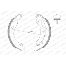 152-2482 WEEN Комплект тормозных колодок