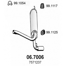 06.7006 ASSO Глушитель выхлопных газов конечный