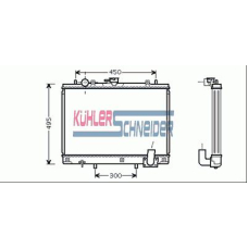 0500091 KUHLER SCHNEIDER Радиатор, охлаждение двигател