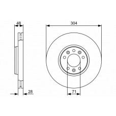 0 986 479 380 BOSCH Тормозной диск