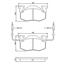 0 986 466 346 BOSCH Комплект тормозных колодок, дисковый тормоз