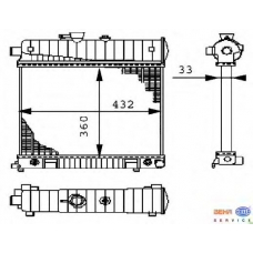 8MK 376 710-271 HELLA Радиатор, охлаждение двигателя