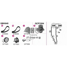 1114107619 Jp Group Водяной насос + комплект зубчатого ремня