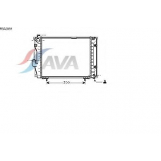 MSA2069 AVA Радиатор, охлаждение двигателя