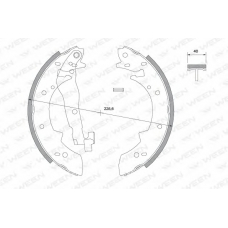 152-2036 WEEN Комплект тормозных колодок