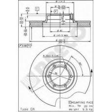 BS 7831 BRECO Тормозной диск