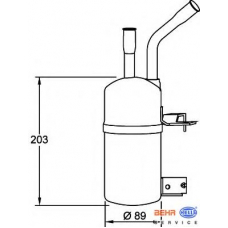 8FT 351 192-061 HELLA Осушитель, кондиционер