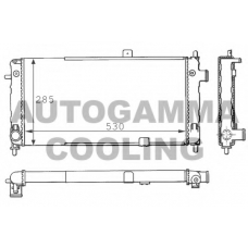 100705 AUTOGAMMA Радиатор, охлаждение двигателя