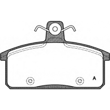 BPA0128.50 OPEN PARTS Комплект тормозных колодок, дисковый тормоз