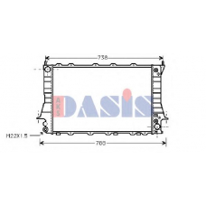 481170N AKS DASIS Радиатор, охлаждение двигателя