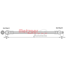 4110276 METZGER Тормозной шланг