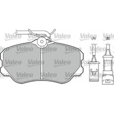 540400 VALEO Комплект тормозных колодок, дисковый тормоз