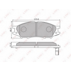 BD-3409 LYNX Тормозные колодки дисковые