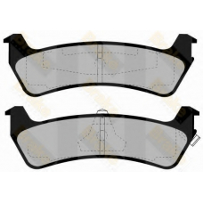 PA1151 BRAKE ENGINEERING Комплект тормозных колодок, дисковый тормоз