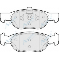PAD1142 APEC Комплект тормозных колодок, дисковый тормоз