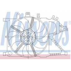 85195 NISSENS Вентилятор, охлаждение двигателя