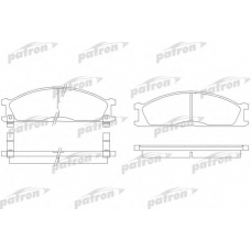 PBP641 PATRON Комплект тормозных колодок, дисковый тормоз