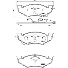 P 11 020 BREMBO Комплект тормозных колодок, дисковый тормоз