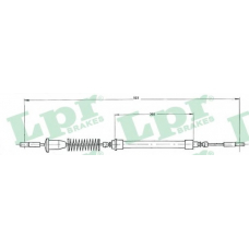C0218B LPR Трос, стояночная тормозная система