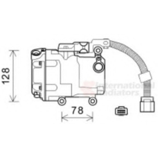 5300K582 VAN WEZEL Компрессор, кондиционер