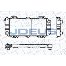 RA0120391 JDEUS Радиатор, охлаждение двигателя