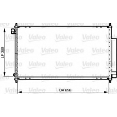 814242 VALEO Конденсатор, кондиционер