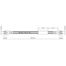 VBH916 MOTAQUIP Тормозной шланг