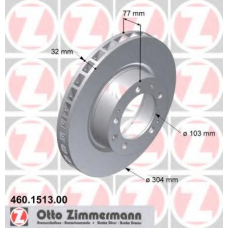 460.1513.00 ZIMMERMANN Тормозной диск