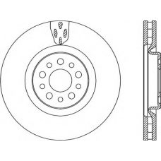 BDA2191.20 OPEN PARTS Тормозной диск