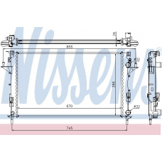 63813 NISSENS Радиатор, охлаждение двигателя
