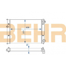 2110206 BEHR Radiator